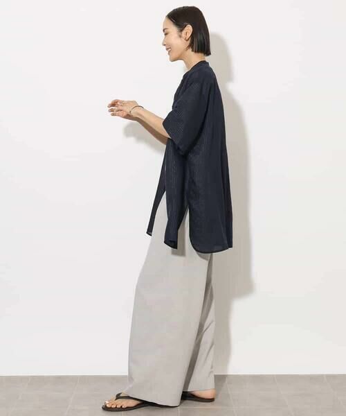 MICHEL KLEIN / ミッシェルクラン シャツ・ブラウス | シアーチュニックブラウス | 詳細7