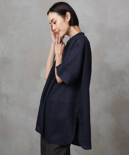 MICHEL KLEIN / ミッシェルクラン シャツ・ブラウス | シアーチュニックブラウス | 詳細9