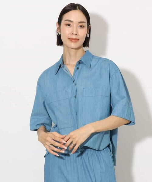 MICHEL KLEIN / ミッシェルクラン シャツ・ブラウス | [セットアップ対応]ライトオンスデニムシャツ | 詳細10