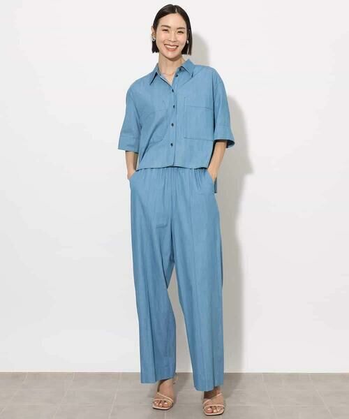 MICHEL KLEIN / ミッシェルクラン シャツ・ブラウス | [セットアップ対応]ライトオンスデニムシャツ | 詳細12