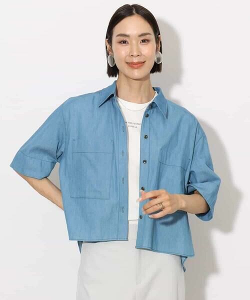 MICHEL KLEIN / ミッシェルクラン シャツ・ブラウス | [セットアップ対応]ライトオンスデニムシャツ | 詳細14