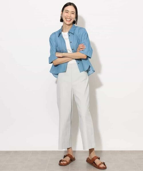 MICHEL KLEIN / ミッシェルクラン シャツ・ブラウス | [セットアップ対応]ライトオンスデニムシャツ | 詳細20