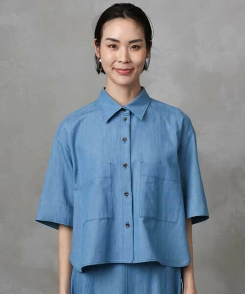 MICHEL KLEIN / ミッシェルクラン シャツ・ブラウス | [セットアップ対応]ライトオンスデニムシャツ | 詳細22