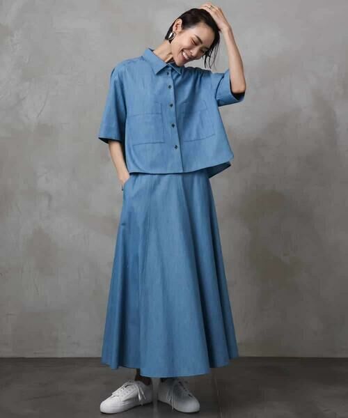 MICHEL KLEIN / ミッシェルクラン シャツ・ブラウス | [セットアップ対応]ライトオンスデニムシャツ | 詳細4