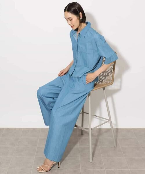 MICHEL KLEIN / ミッシェルクラン シャツ・ブラウス | [セットアップ対応]ライトオンスデニムシャツ | 詳細8