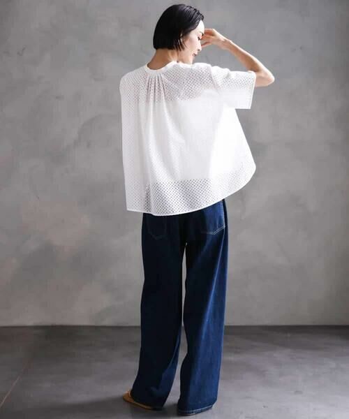 MICHEL KLEIN / ミッシェルクラン シャツ・ブラウス | [セットアップ対応]エンブロイダリーレースブラウス | 詳細19