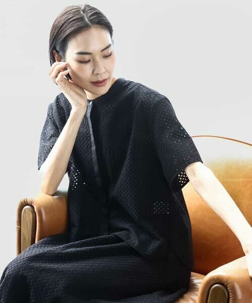 MICHEL KLEIN / ミッシェルクラン シャツ・ブラウス | [セットアップ対応]エンブロイダリーレースブラウス | 詳細20