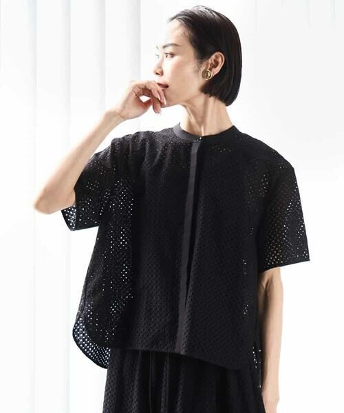 MICHEL KLEIN / ミッシェルクラン シャツ・ブラウス | [セットアップ対応]エンブロイダリーレースブラウス | 詳細26