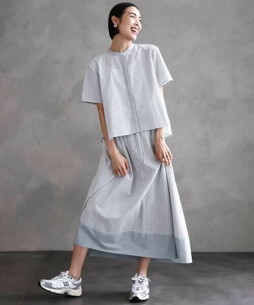 MICHEL KLEIN / ミッシェルクラン シャツ・ブラウス | [セットアップ対応]エンブロイダリーレースブラウス | 詳細3