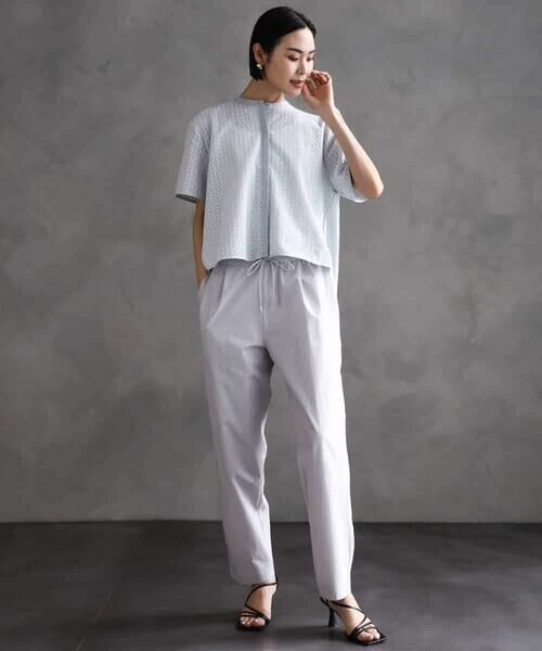 MICHEL KLEIN / ミッシェルクラン シャツ・ブラウス | [セットアップ対応]エンブロイダリーレースブラウス | 詳細7