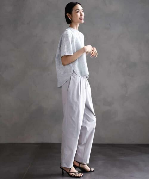 MICHEL KLEIN / ミッシェルクラン シャツ・ブラウス | [セットアップ対応]エンブロイダリーレースブラウス | 詳細8