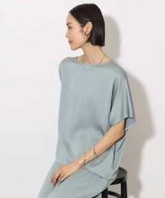 MICHEL KLEIN / ミッシェルクラン シャツ・ブラウス | [セットアップ対応]サテンオーバーブラウス