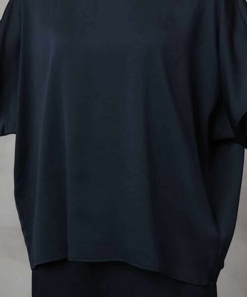 MICHEL KLEIN / ミッシェルクラン シャツ・ブラウス | [セットアップ対応]サテンオーバーブラウス | 詳細19