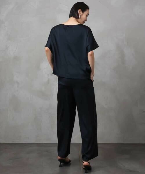 MICHEL KLEIN / ミッシェルクラン シャツ・ブラウス | [セットアップ対応]サテンオーバーブラウス | 詳細27