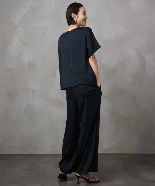 MICHEL KLEIN / ミッシェルクラン シャツ・ブラウス | [セットアップ対応]サテンオーバーブラウス | 詳細28