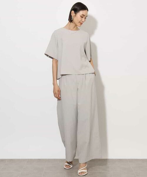 MICHEL KLEIN / ミッシェルクラン シャツ・ブラウス | [機能性素材]ドライスリットスリーブブラウス(セットアップ対応) | 詳細10