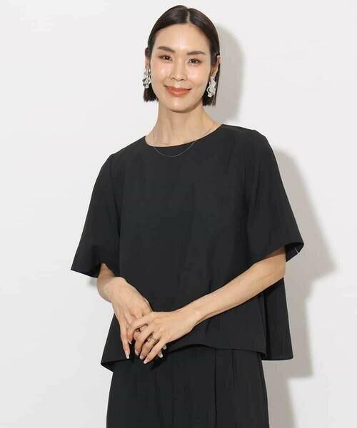 MICHEL KLEIN / ミッシェルクラン シャツ・ブラウス | [機能性素材]ドライスリットスリーブブラウス(セットアップ対応) | 詳細11