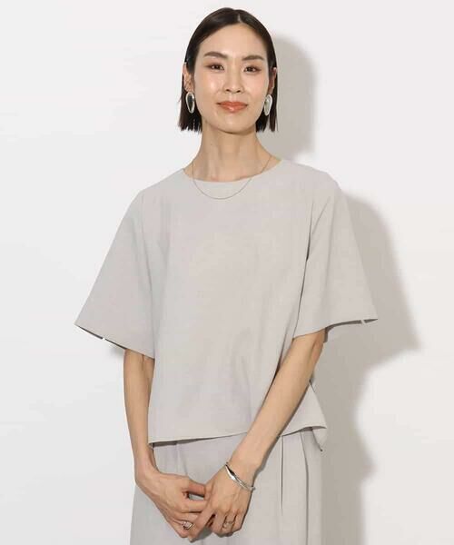 MICHEL KLEIN / ミッシェルクラン シャツ・ブラウス | [機能性素材]ドライスリットスリーブブラウス(セットアップ対応) | 詳細5