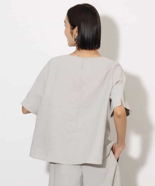 MICHEL KLEIN / ミッシェルクラン シャツ・ブラウス | [機能性素材]ドライスリットスリーブブラウス(セットアップ対応) | 詳細7