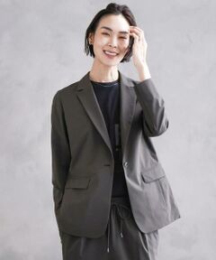 MICHEL KLEIN / ミッシェルクラン テーラードジャケット | [機能性素材]ストレッチテーラードジャケット(セットアップ対応/裏地なし)