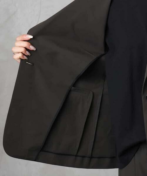 MICHEL KLEIN / ミッシェルクラン テーラードジャケット | [機能性素材]ストレッチテーラードジャケット(セットアップ対応/裏地なし) | 詳細16