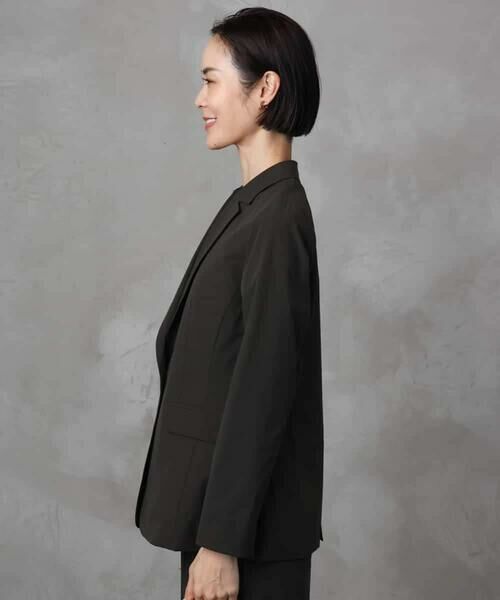 MICHEL KLEIN / ミッシェルクラン テーラードジャケット | [機能性素材]ストレッチテーラードジャケット(セットアップ対応/裏地なし) | 詳細9