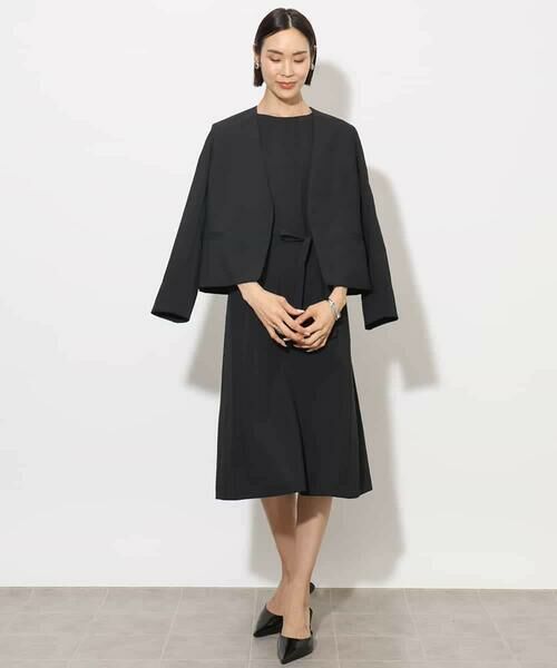 MICHEL KLEIN / ミッシェルクラン ノーカラージャケット | [機能性素材]ドライノーカラージャケット(セットアップ対応) | 詳細10