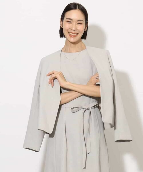 MICHEL KLEIN / ミッシェルクラン ノーカラージャケット | [機能性素材]ドライノーカラージャケット(セットアップ対応) | 詳細19