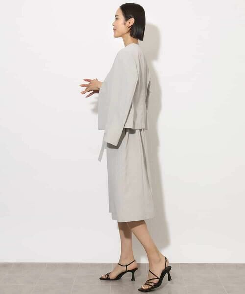 MICHEL KLEIN / ミッシェルクラン ノーカラージャケット | [機能性素材]ドライノーカラージャケット(セットアップ対応) | 詳細23