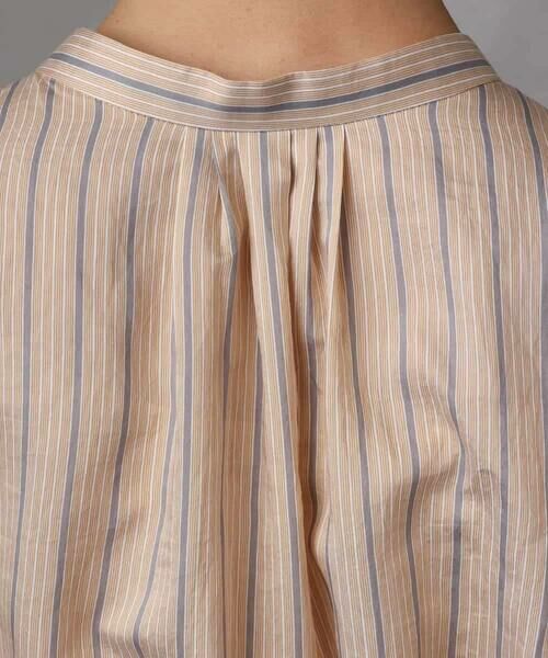 MICHEL KLEIN / ミッシェルクラン ロング・マキシ丈ワンピース | ストライプ柄ダブルポケットワンピース | 詳細10