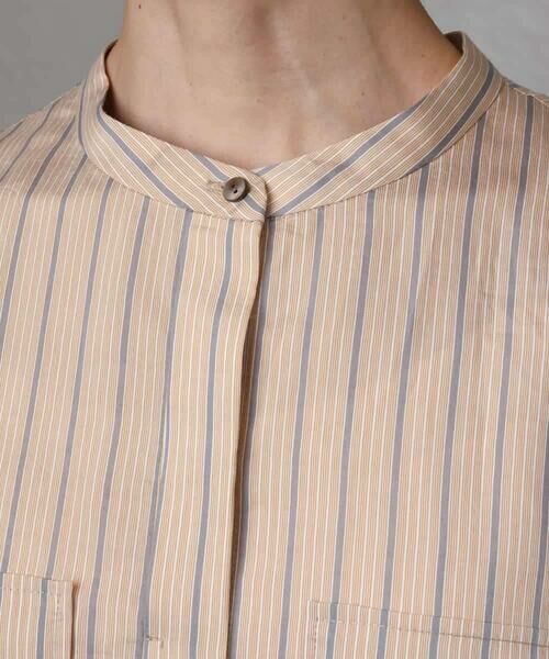 MICHEL KLEIN / ミッシェルクラン ロング・マキシ丈ワンピース | ストライプ柄ダブルポケットワンピース | 詳細11