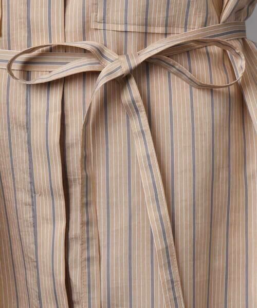 MICHEL KLEIN / ミッシェルクラン ロング・マキシ丈ワンピース | ストライプ柄ダブルポケットワンピース | 詳細16