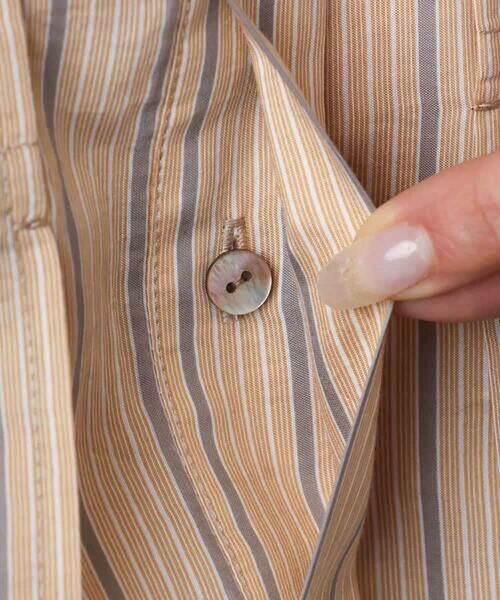 MICHEL KLEIN / ミッシェルクラン ロング・マキシ丈ワンピース | ストライプ柄ダブルポケットワンピース | 詳細17