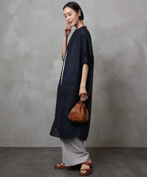 MICHEL KLEIN / ミッシェルクラン ロング・マキシ丈ワンピース | シアーシャツワンピース | 詳細2