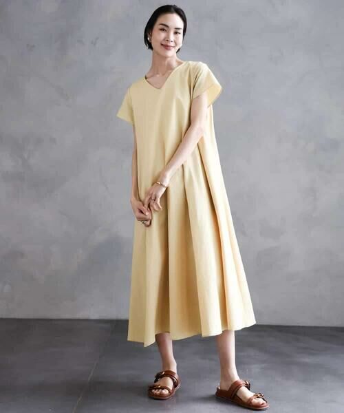 MICHEL KLEIN / ミッシェルクラン ロング・マキシ丈ワンピース | Vネックワンピース | 詳細2