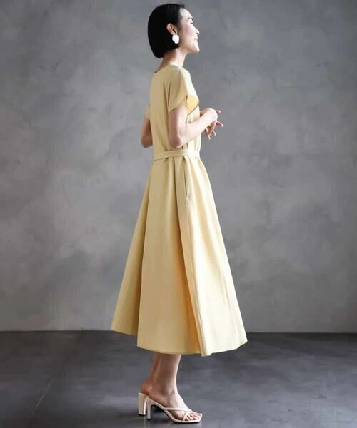 MICHEL KLEIN / ミッシェルクラン ロング・マキシ丈ワンピース | Vネックワンピース | 詳細23