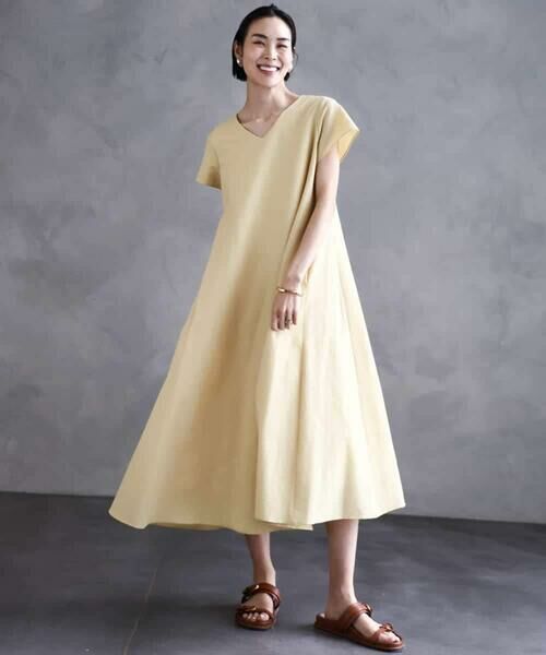 MICHEL KLEIN / ミッシェルクラン ロング・マキシ丈ワンピース | Vネックワンピース | 詳細25