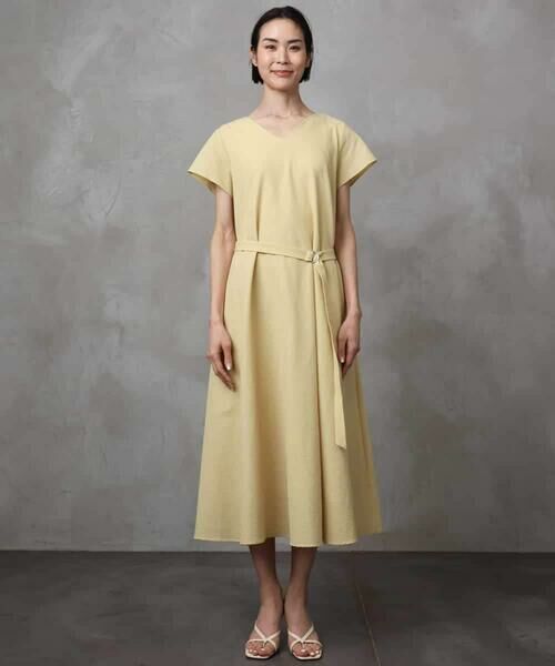 MICHEL KLEIN / ミッシェルクラン ロング・マキシ丈ワンピース | Vネックワンピース | 詳細7