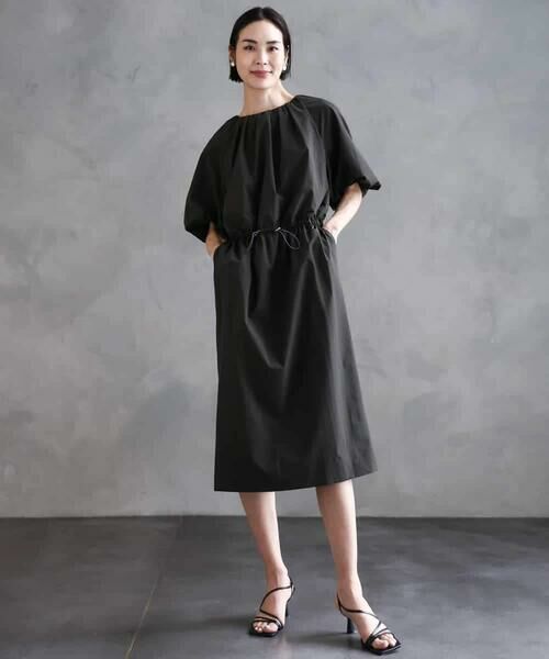 MICHEL KLEIN / ミッシェルクラン ロング・マキシ丈ワンピース | [機能性素材]スピンドルデザインワンピース | 詳細4