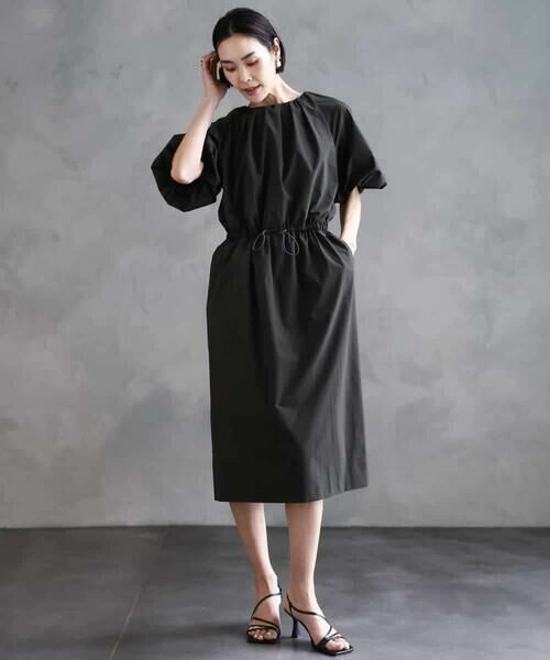 MICHEL KLEIN / ミッシェルクラン ロング・マキシ丈ワンピース | [機能性素材]スピンドルデザインワンピース | 詳細6