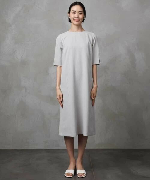 MICHEL KLEIN / ミッシェルクラン ロング・マキシ丈ワンピース | [機能性素材]ドライワンピース(セットアップ対応) | 詳細21