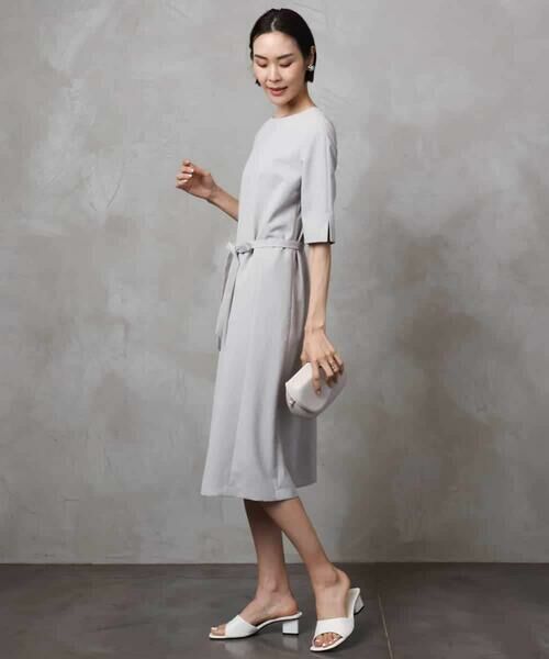 MICHEL KLEIN / ミッシェルクラン ロング・マキシ丈ワンピース | [機能性素材]ドライワンピース(セットアップ対応) | 詳細4