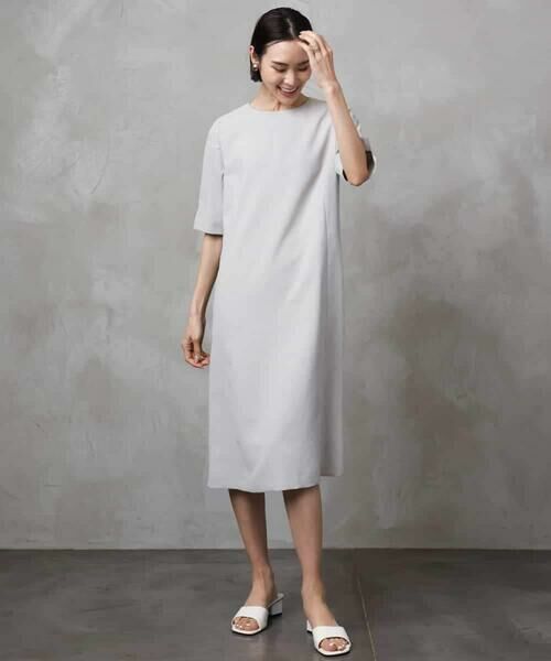 MICHEL KLEIN / ミッシェルクラン ロング・マキシ丈ワンピース | [機能性素材]ドライワンピース(セットアップ対応) | 詳細5