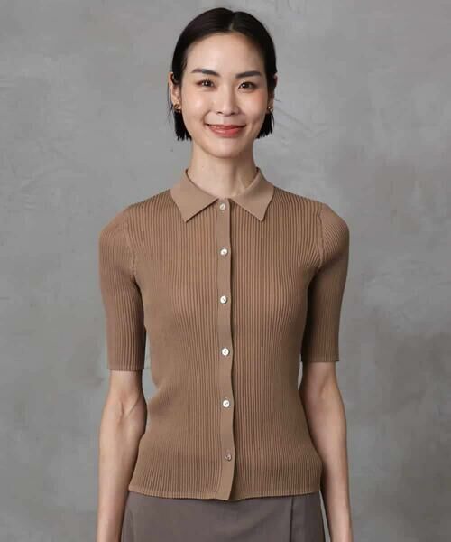 MICHEL KLEIN / ミッシェルクラン ニット・セーター | シアーリブ襟付きニット | 詳細20