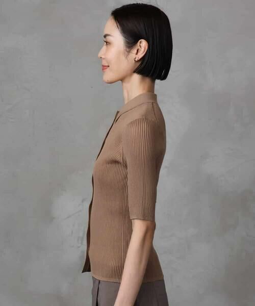 MICHEL KLEIN / ミッシェルクラン ニット・セーター | シアーリブ襟付きニット | 詳細21