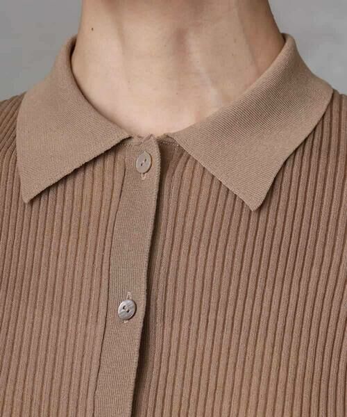 MICHEL KLEIN / ミッシェルクラン ニット・セーター | シアーリブ襟付きニット | 詳細23