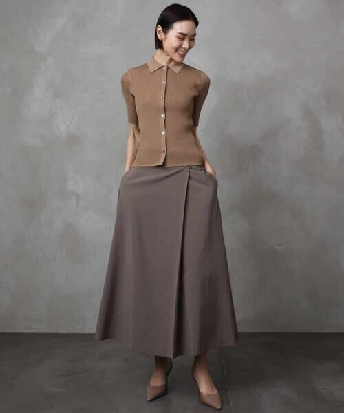 MICHEL KLEIN / ミッシェルクラン ニット・セーター | シアーリブ襟付きニット | 詳細7