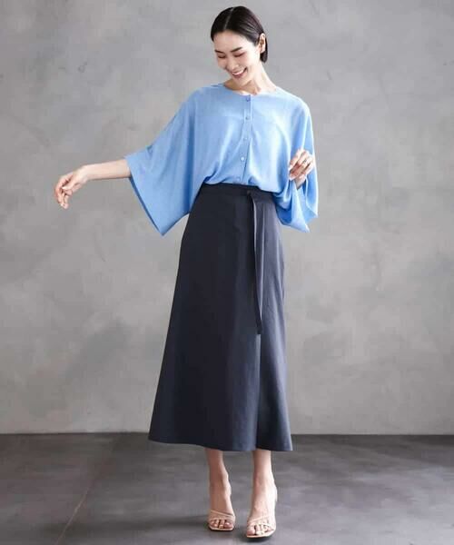 MICHEL KLEIN / ミッシェルクラン ニット・セーター | [2WAY]ケープデザインカーディガン | 詳細15