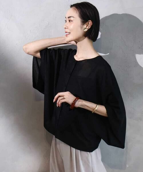 MICHEL KLEIN / ミッシェルクラン ニット・セーター | [2WAY]ケープデザインカーディガン | 詳細24