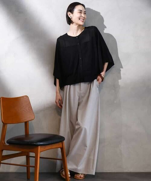 MICHEL KLEIN / ミッシェルクラン ニット・セーター | [2WAY]ケープデザインカーディガン | 詳細26